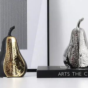 Pear Sculpture Ceramic Artwork Ornament